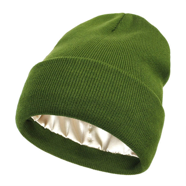 Noor Silk Winter Hat – Wool & Silk – Anti-Frizz Hair Protection