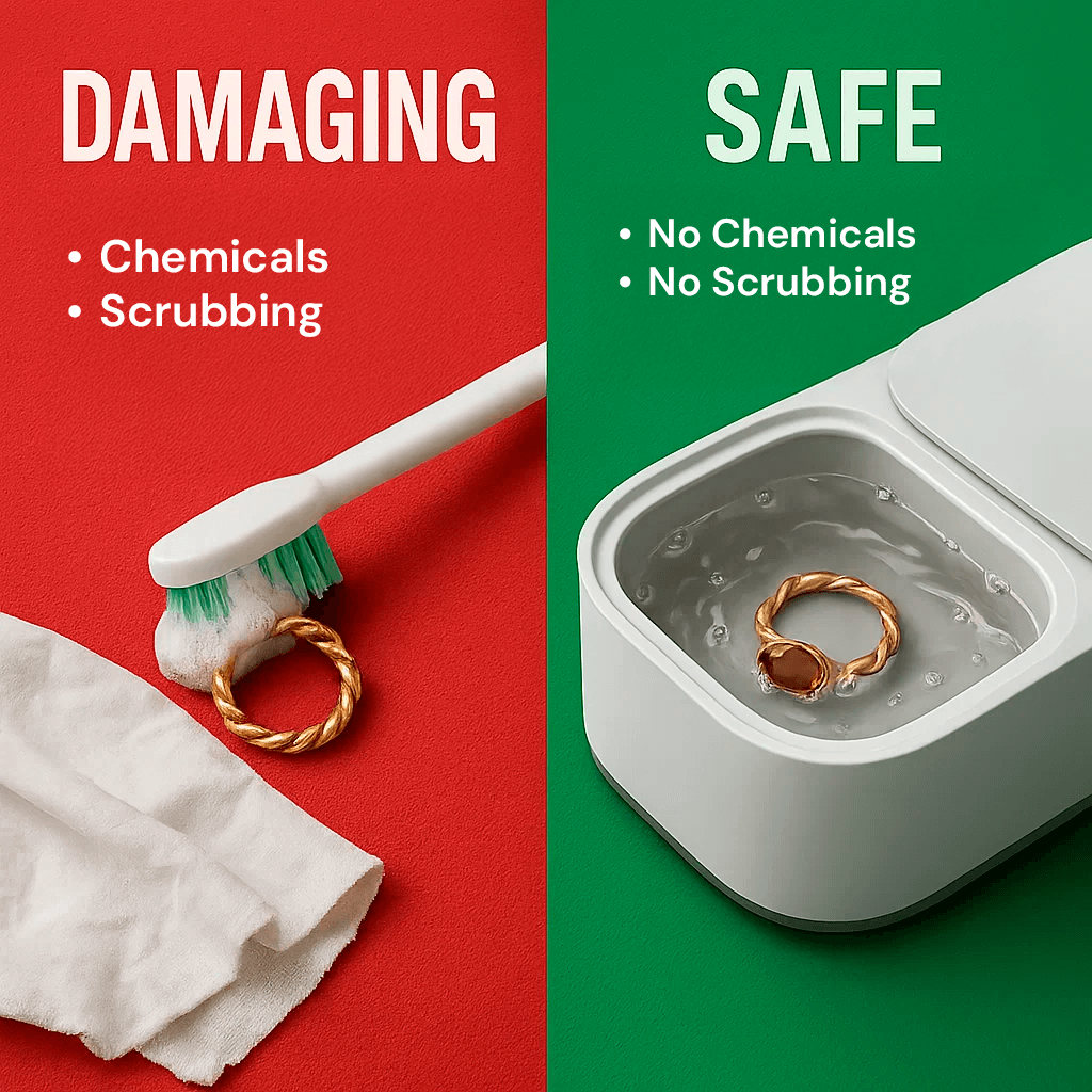 Everyday Ultrasonic Cleaner Designed For Jewelry And Eyewear Timepieces And Dentures