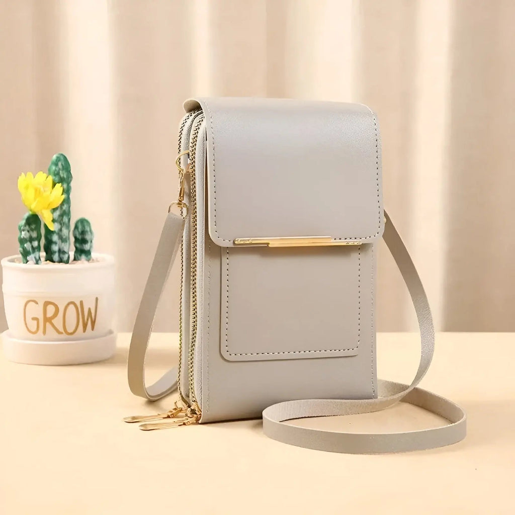 SafeTouch Shoulder Bag In Soft Leather With Anti-Theft Protection For Everyday Use