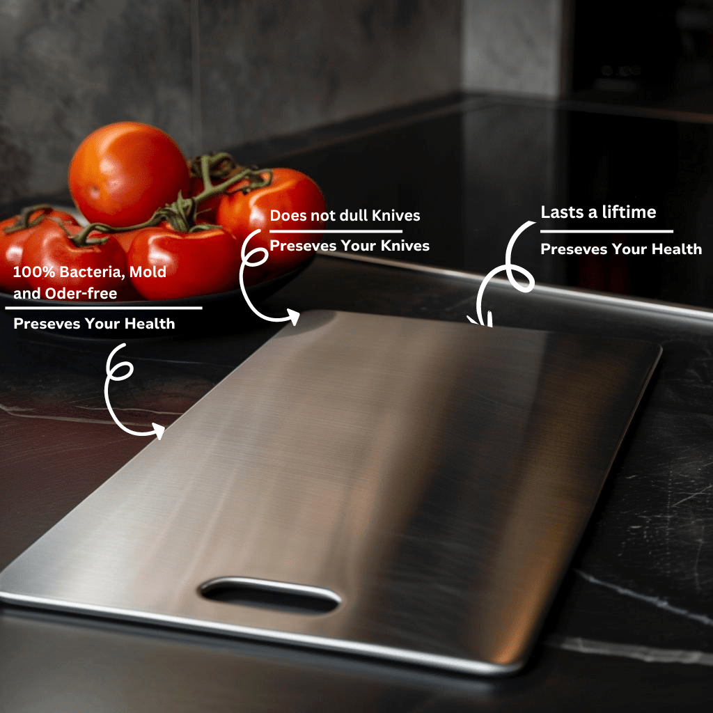Tabla de cortar PureGuard no porosa con superficie amigable para cuchillos para uso en cocina