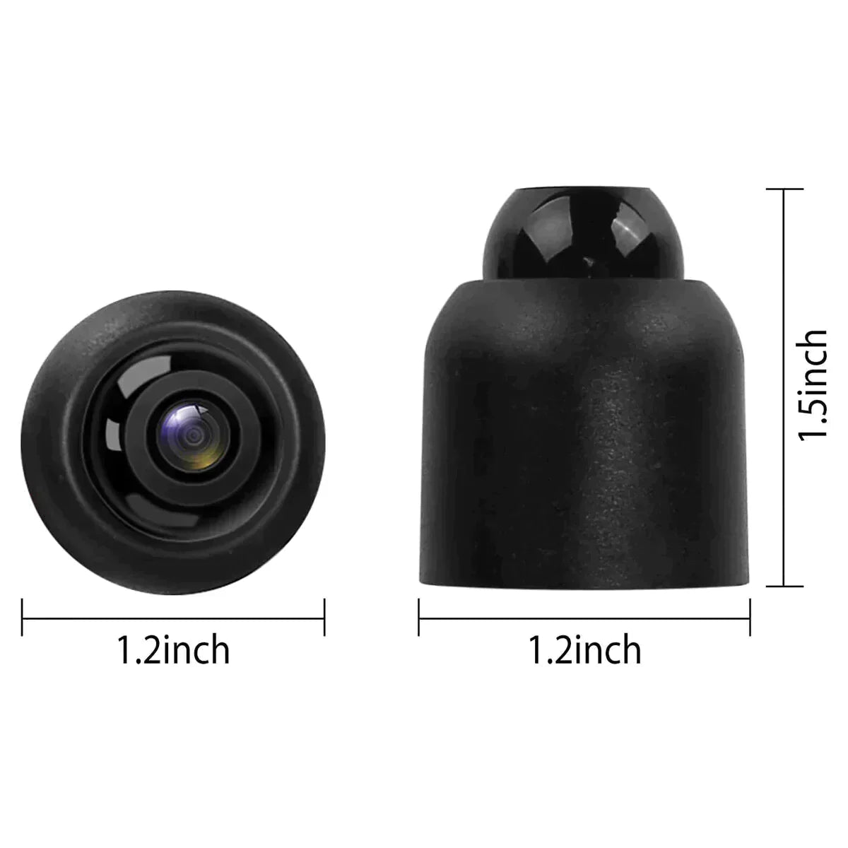 Dos cámaras WiFi compactas 1080P con visión nocturna de 140 grados y detección de movimiento
