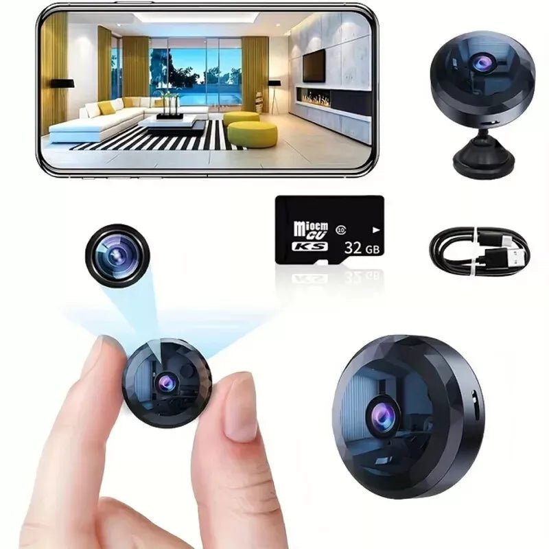 OPTIGUARD – Magnetic Mini WiFi Camera 1080P HD with Night Vision & Motion Detection