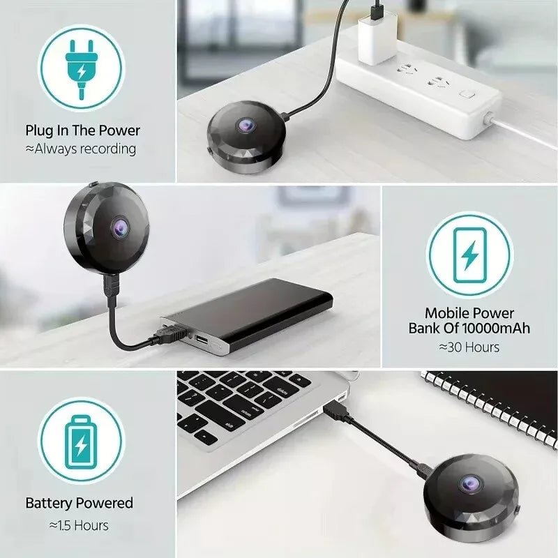 OPTIGUARD – Magnetic Mini WiFi Camera 1080P HD with Night Vision & Motion Detection
