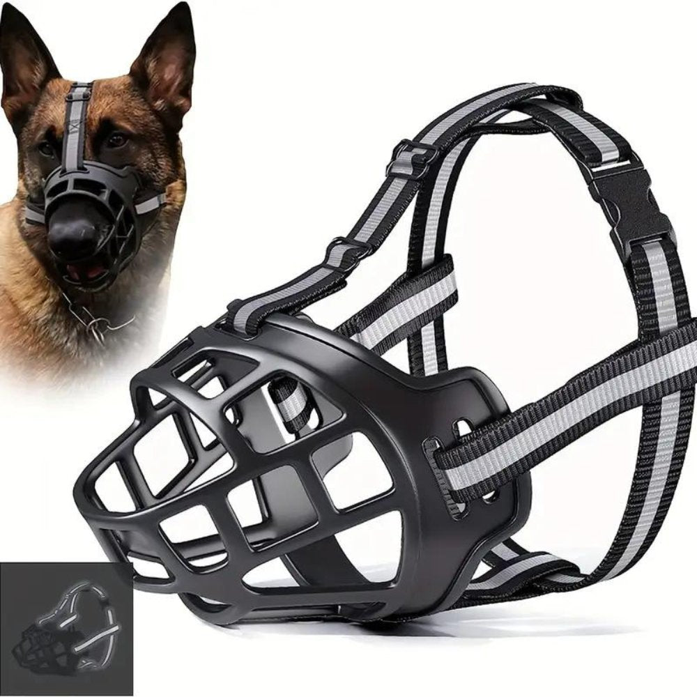 NexaGuard Breathable Muzzle For Dogs Adjustable Straps Training