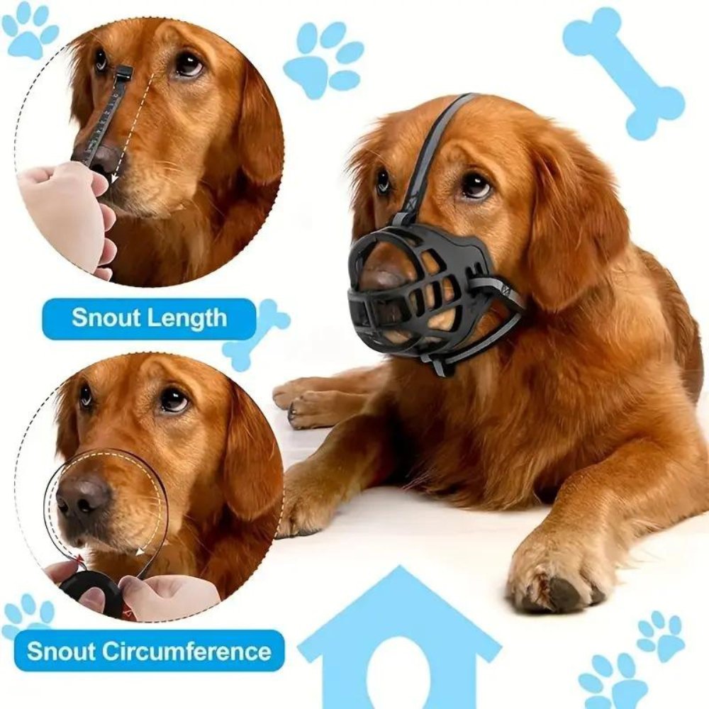 NexaGuard Breathable Muzzle For Dogs Adjustable Straps Training