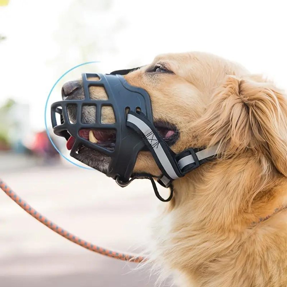 NexaGuard Breathable Muzzle For Dogs Adjustable Straps Training