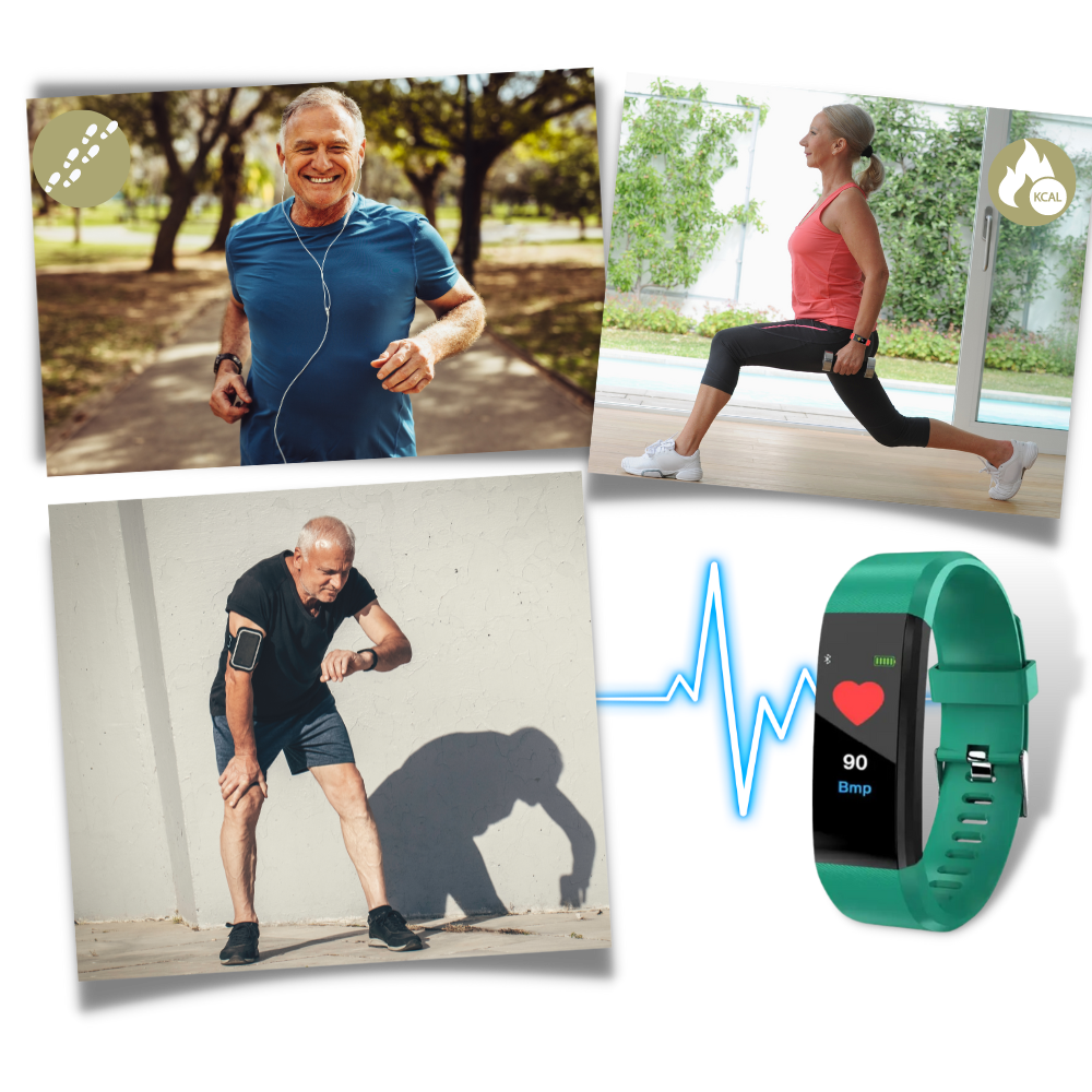 Smartwatch til ældre med nem sundhedsovervågning og vigtige målinger
