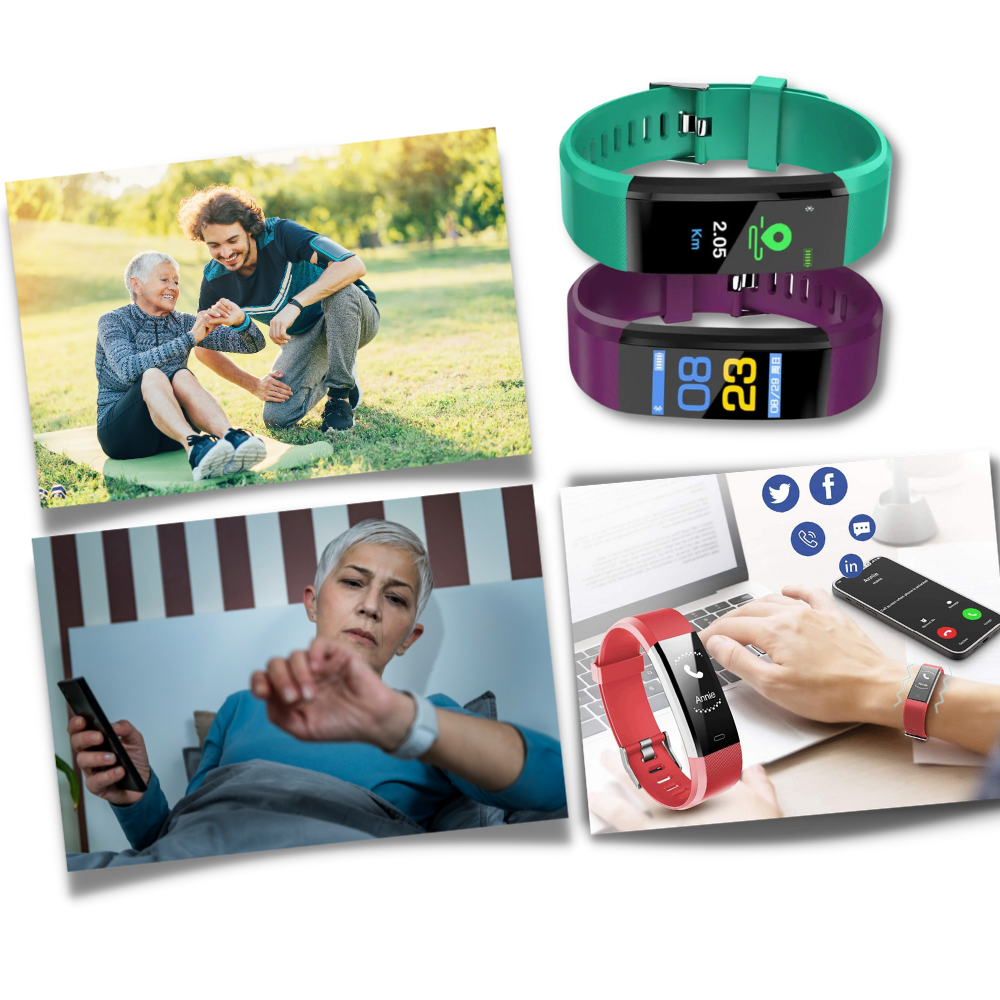 Smartwatch til ældre med nem sundhedsovervågning og vigtige målinger