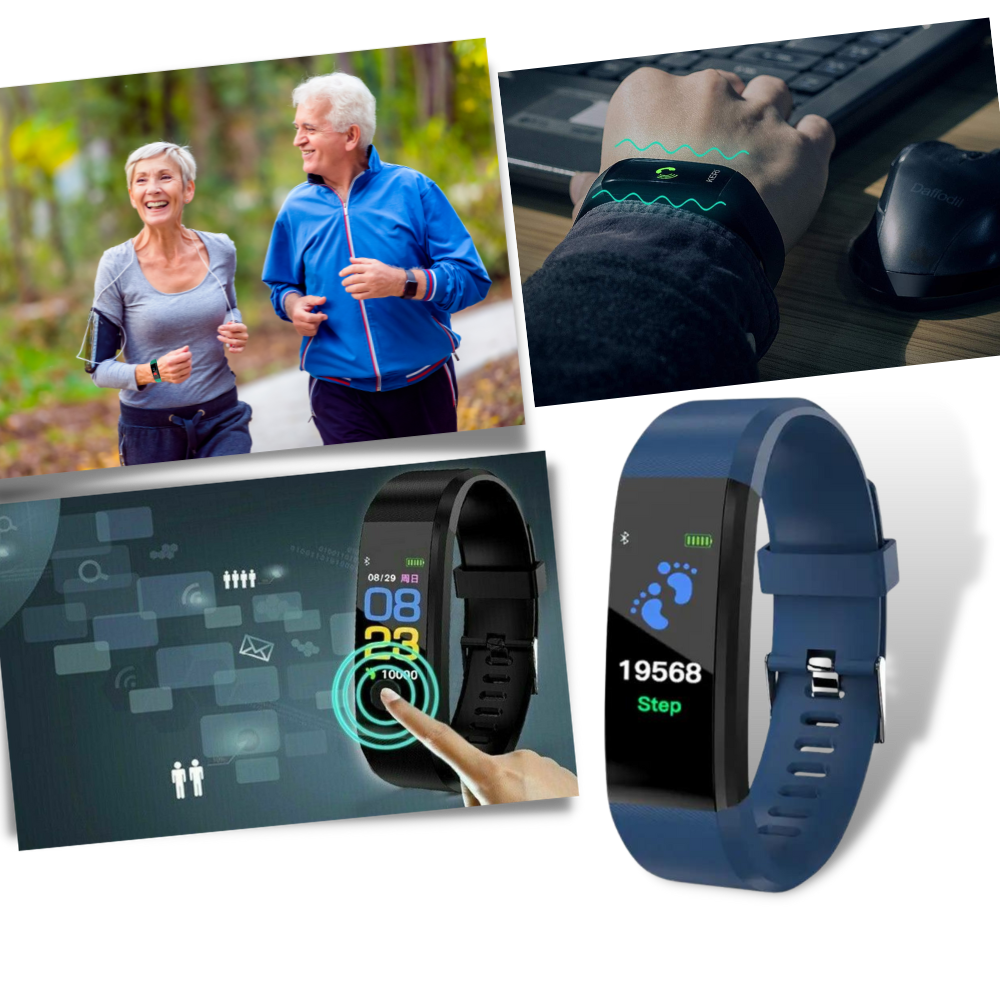 Smartwatch til ældre med nem sundhedsovervågning og vigtige målinger