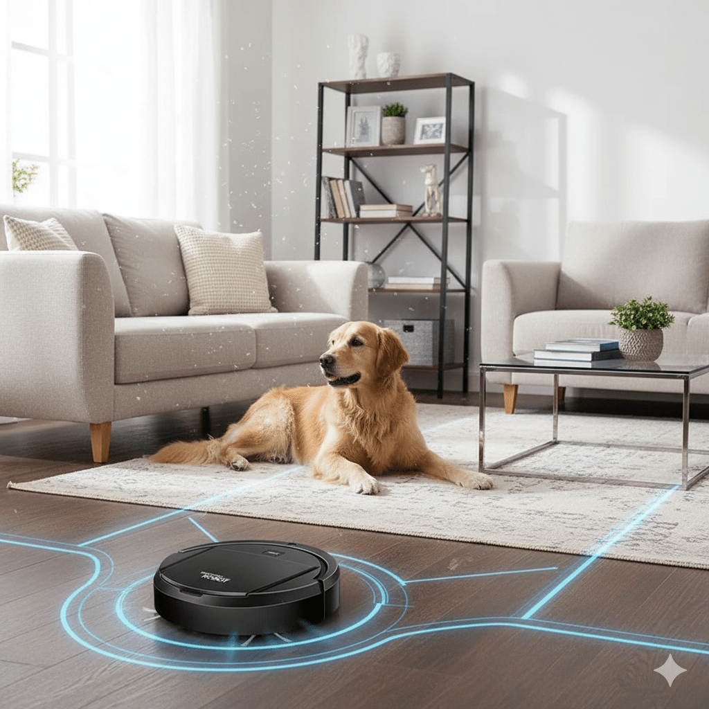 SILENTDUST Smart Robot Vacuum For Home Use With Ultra Quiet Cleaning And HEPA Filtration