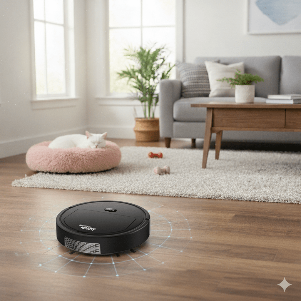 SILENTDUST Smart Robot Vacuum For Home Use With Ultra Quiet Cleaning And HEPA Filtration