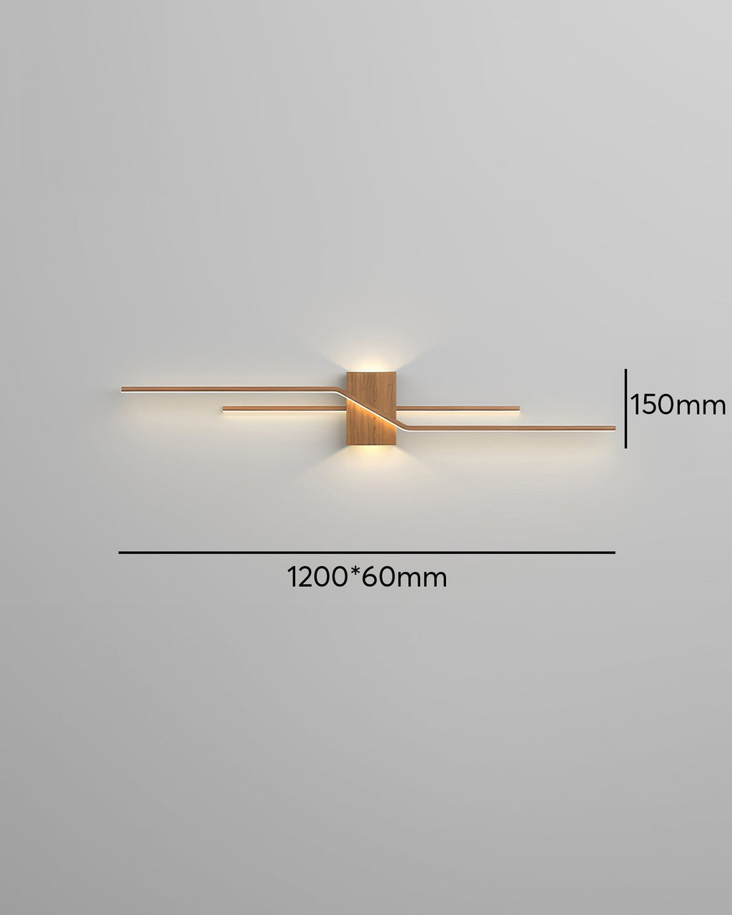 Lyra LED Wall Light With Wood Grain Finish For Eco Lighting In Modern Interiors