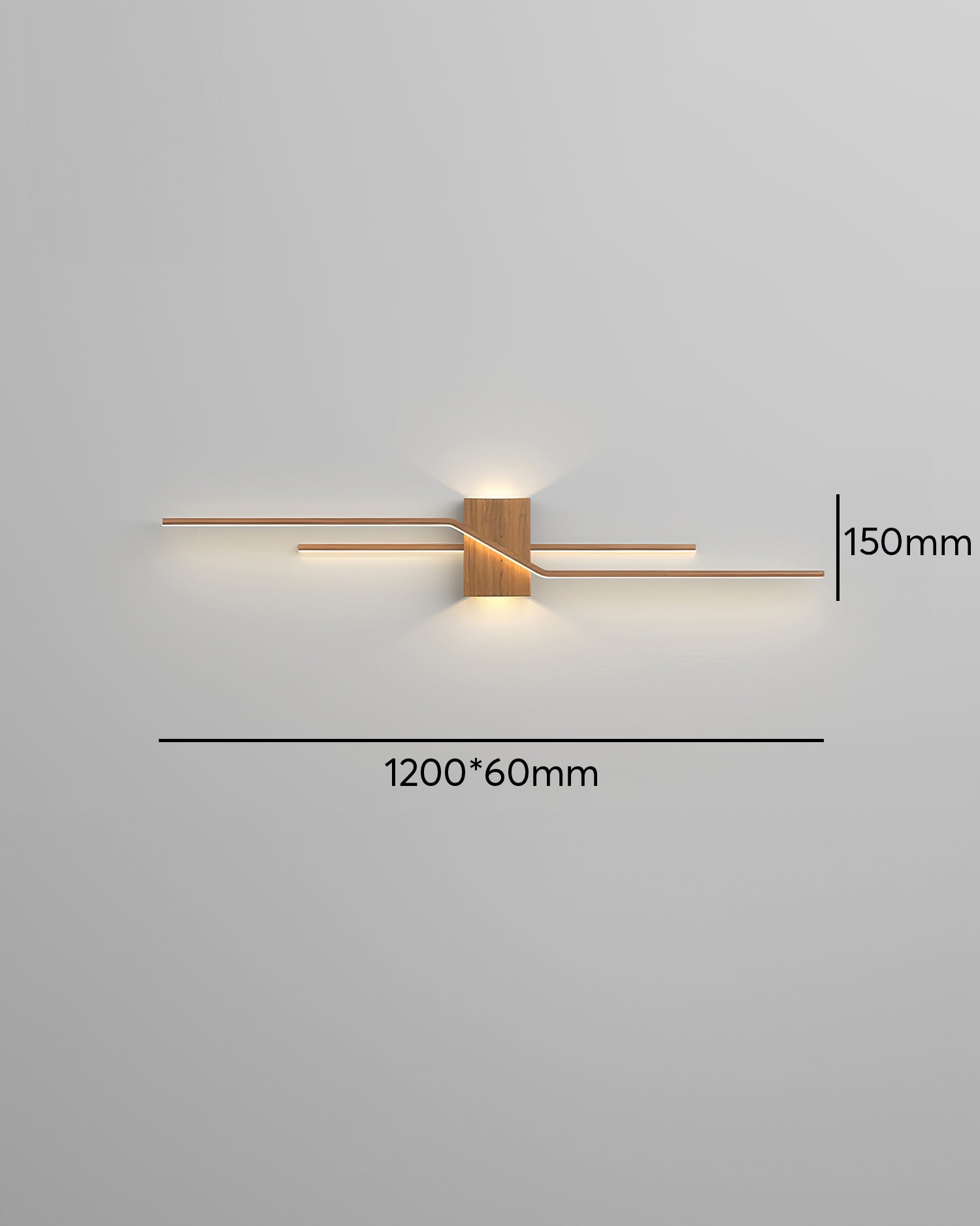 Lyra LED Wall Light With Wood Grain Finish For Eco Lighting In Modern Interiors