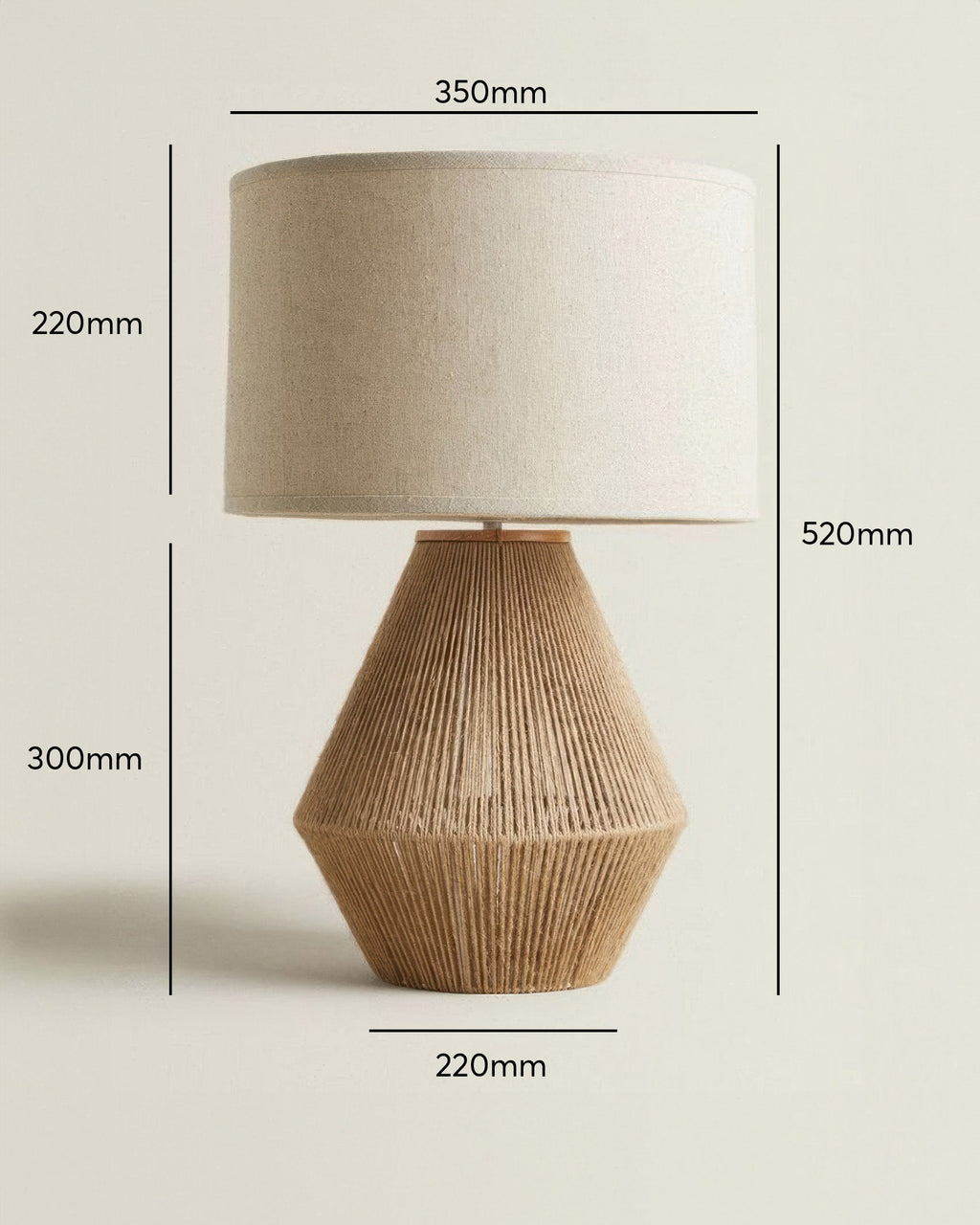 KumoWeave Hamp Skrivebordslampe med Miljøvenligt Væv og Japansk Minimalistisk Design