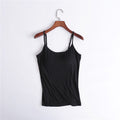 Canottiera da donna con reggiseno a balconcino integrato, stile canotta