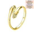 Anillo de abrazo regalo para seres queridos accesorio elegante que celebra el vínculo y la gratitud