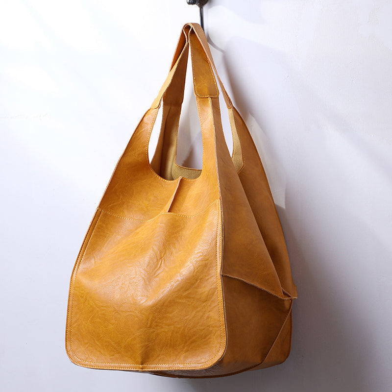 Elegant Leather Tote For Daily Essentials And Everyday Use