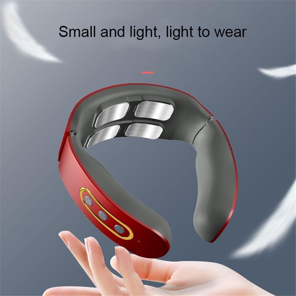 4D smart nakke- og skuldermassasje med varmebehandling for lindring