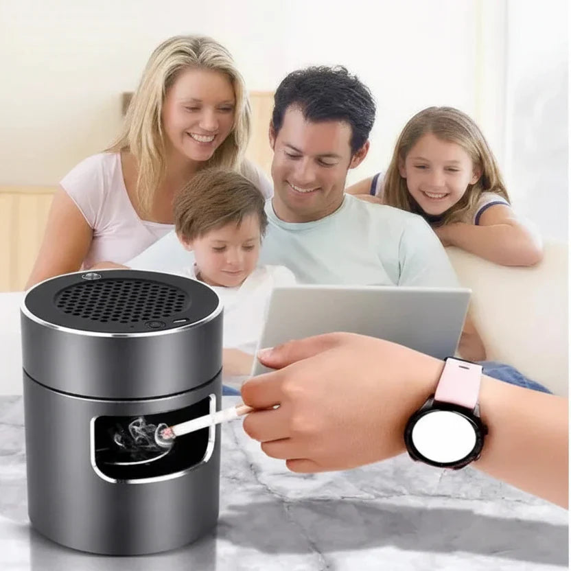 PureNova Smokeless Ashtray With HEPA Air Filter And USB Ion Technology