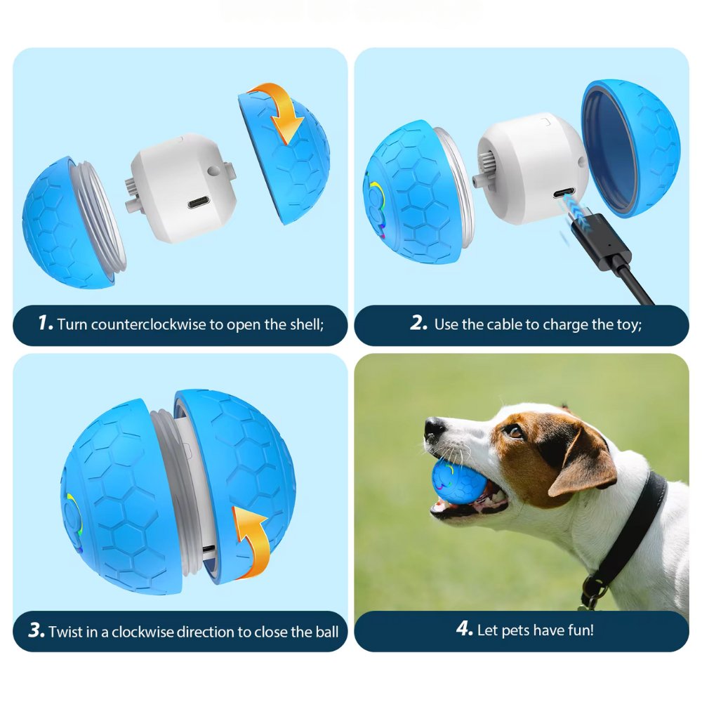 SmartBounce Ball Toy For Dogs With Intelligent Bounce Action And Waterproof Durability