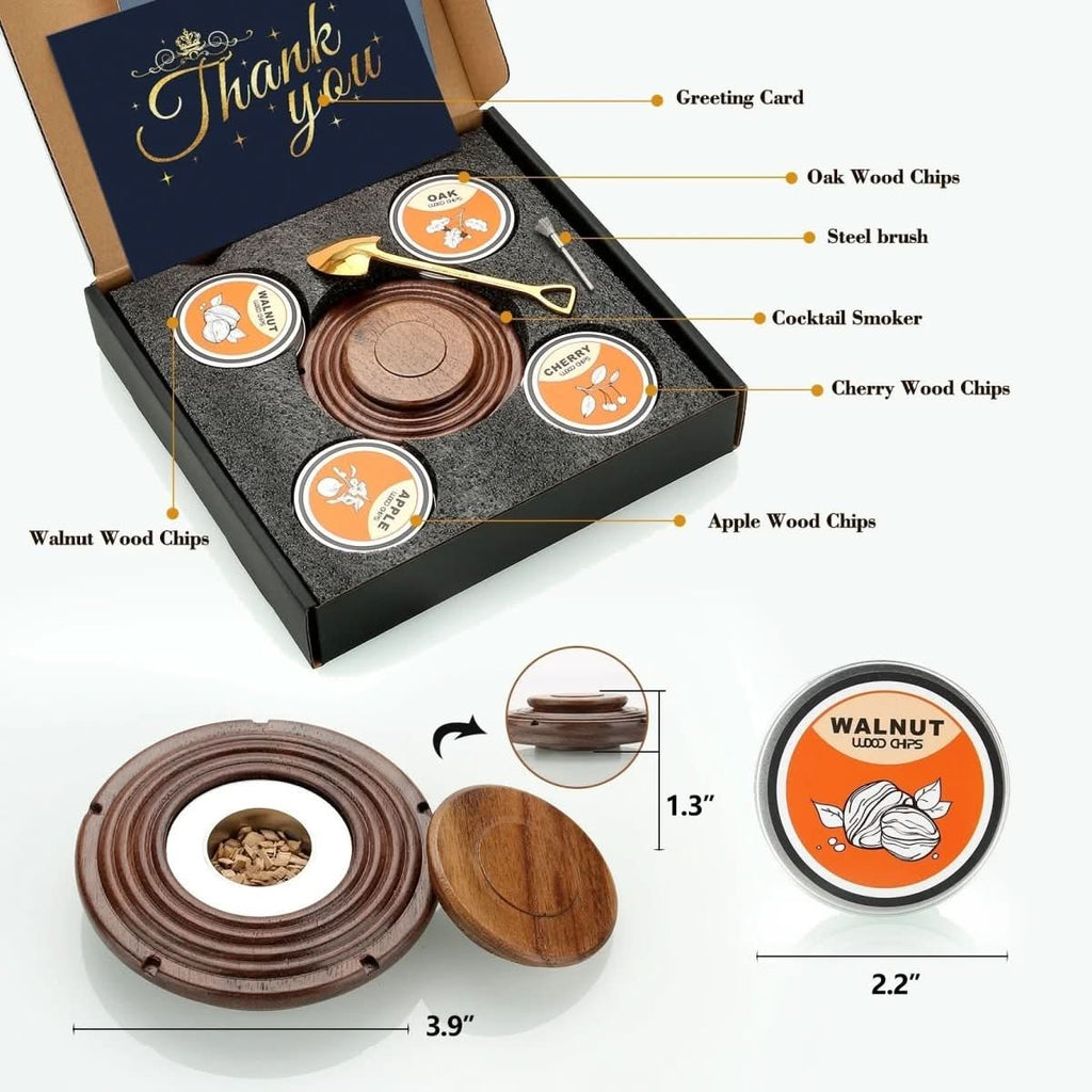 Aether Smoke Kit for Whiskey Or Bourbon Cocktails at Home