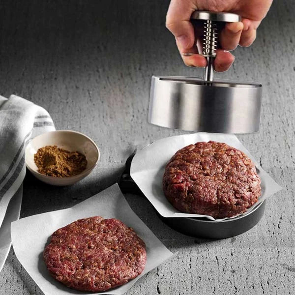Ergonomisk manuel burgerpresse til hjemmelavede burgere