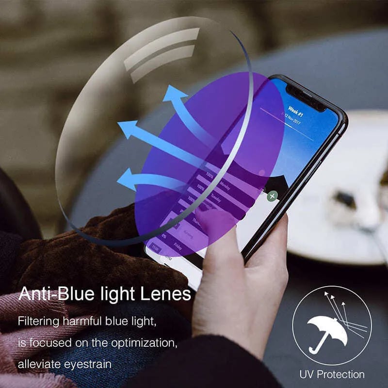 Dual-Use Anti-Blue Progressive Glasses For Far And Near Vision