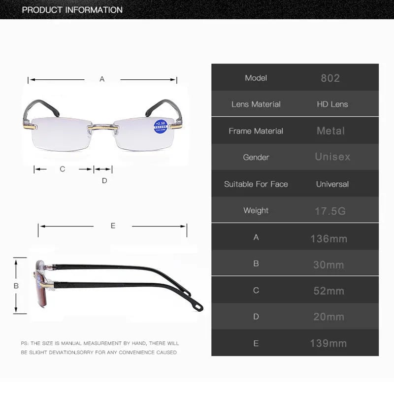 Dual-Use Anti-Blue Progressive Glasses For Far And Near Vision