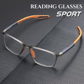 Sports glasses for men with ultra-light lenses against blue light and presbyopia