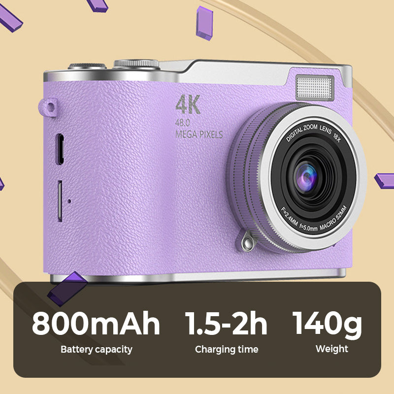 Kamera 4K z odchylanym ekranem do ostrych zdjęć i płynnego wideo