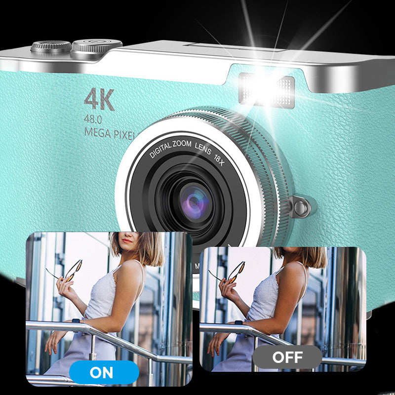 Kamera 4K z odchylanym ekranem do ostrych zdjęć i płynnego wideo