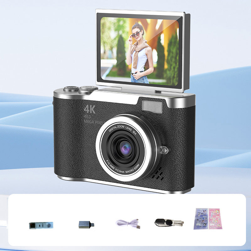 Kamera 4K z odchylanym ekranem do ostrych zdjęć i płynnego wideo