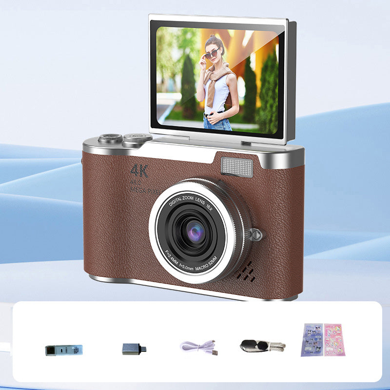 Kamera 4K z odchylanym ekranem do ostrych zdjęć i płynnego wideo