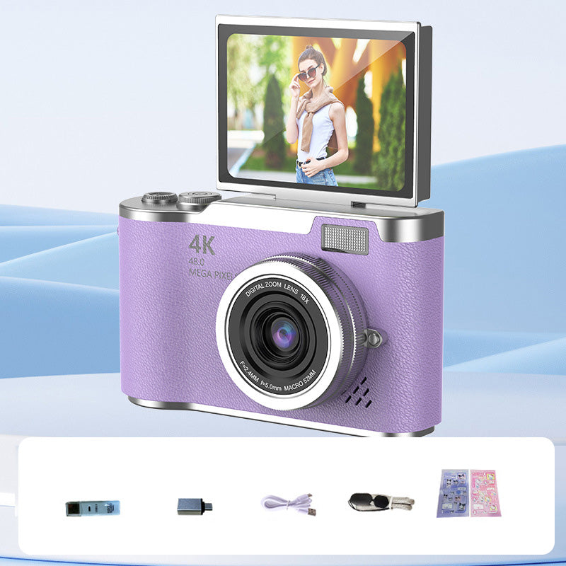 Kamera 4K z odchylanym ekranem do ostrych zdjęć i płynnego wideo