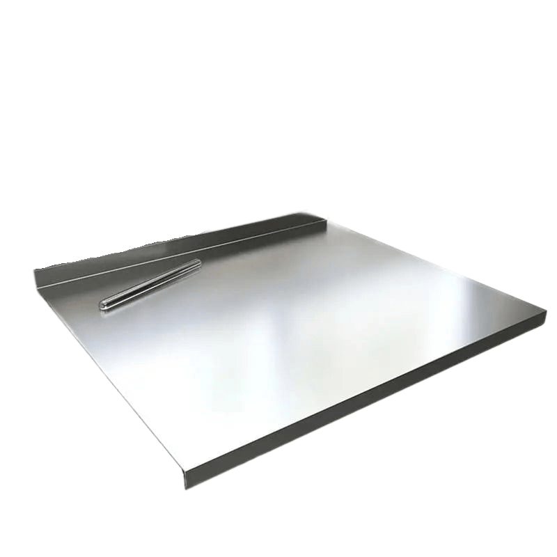 EdgeGuard Pro Stainless Steel Cutting Board With Non-Slip Base And Integrated Lip
