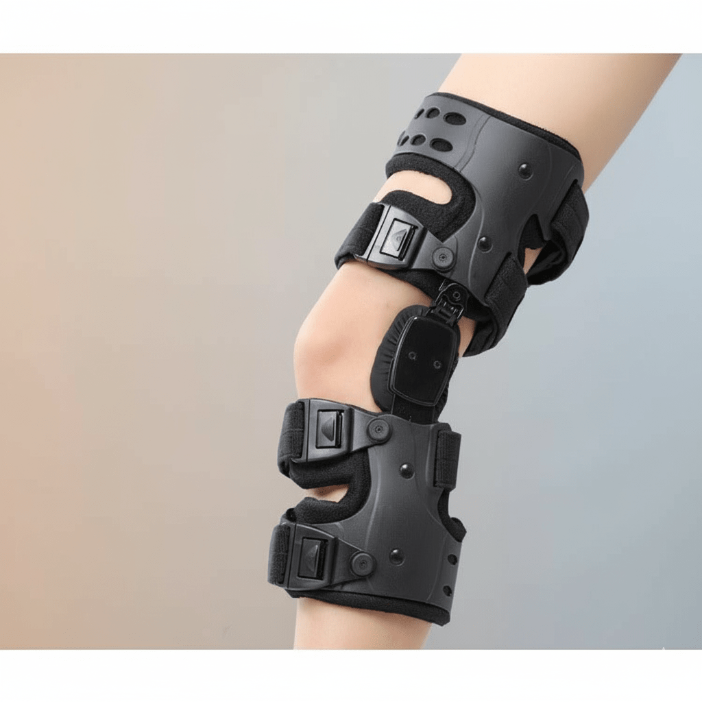 Clip de rodilla ajustable StrideEase que ofrece soporte constante y alivio del dolor
