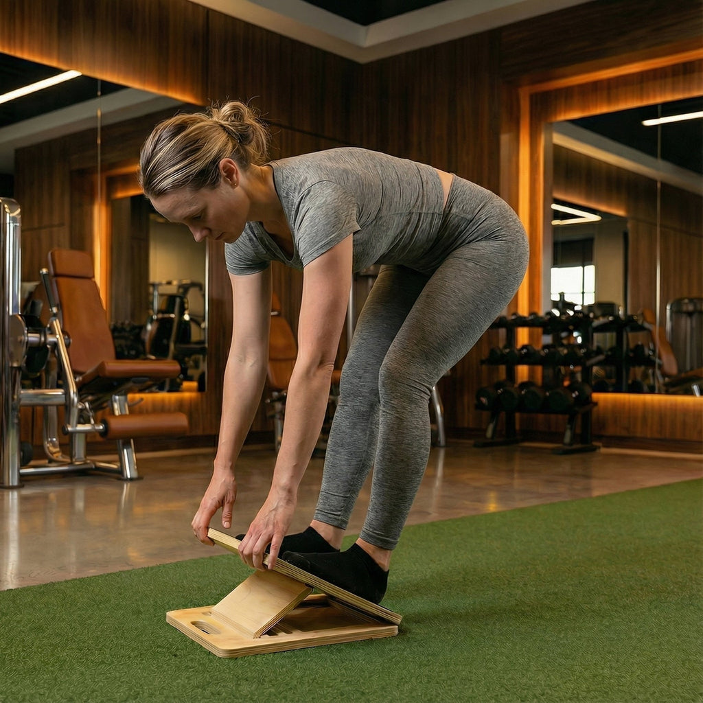 LumaFlex Foldable Mobility Board At Home Calf Stretches And Ankle Stretches