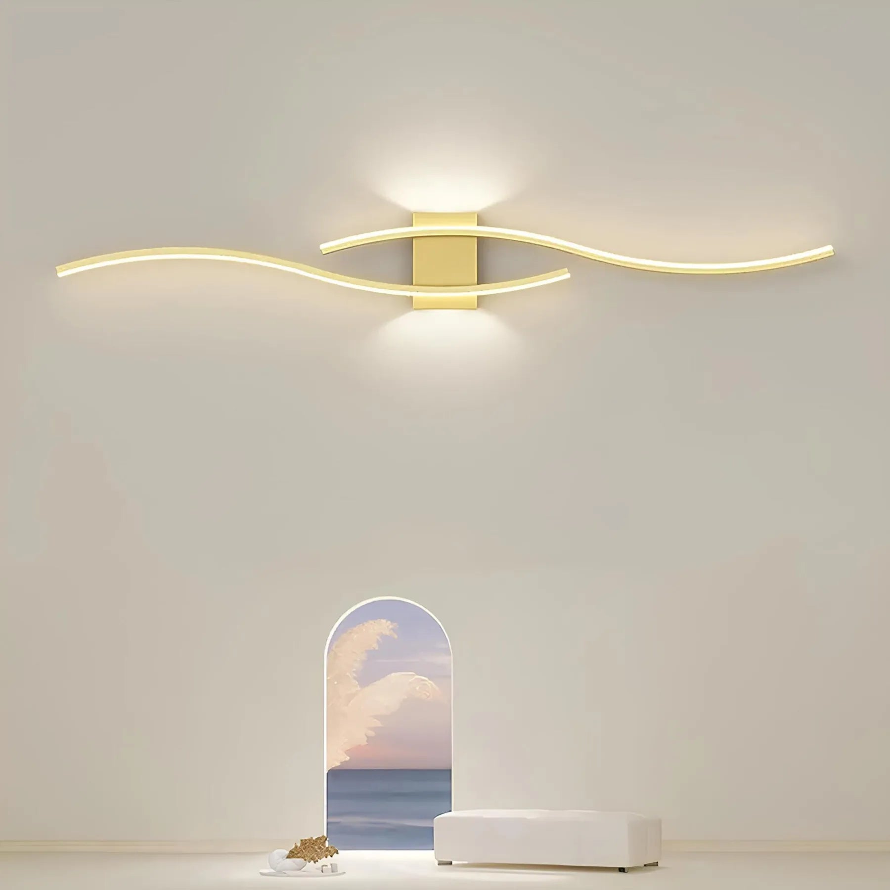 Long LED Wall Light Strip For Modern Interiors Subtle Wall Mounted Accent