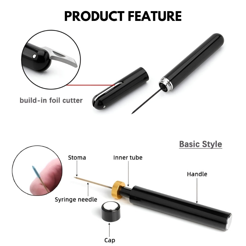 Effortless Cork Removal With Pneumatic Wine Opener For Easy Quick Uncorking