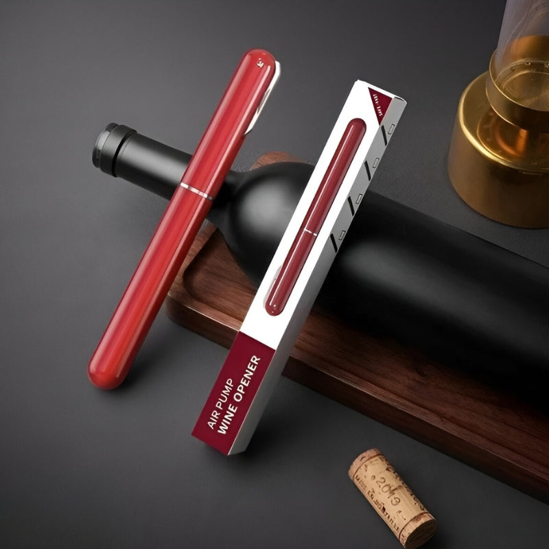 Effortless Cork Removal With Pneumatic Wine Opener For Easy Quick Uncorking