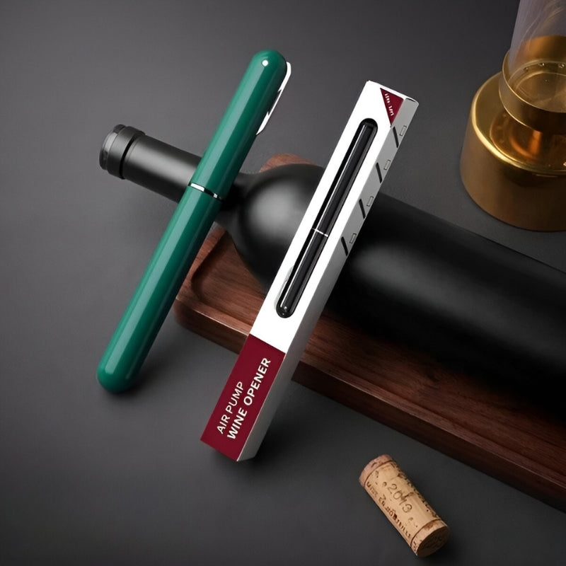 Effortless Cork Removal With Pneumatic Wine Opener For Easy Quick Uncorking