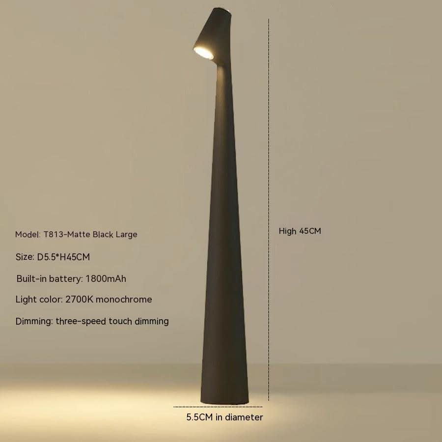 LumaNova Modern Table Lamp With Rechargeable Power And Extended Battery Life