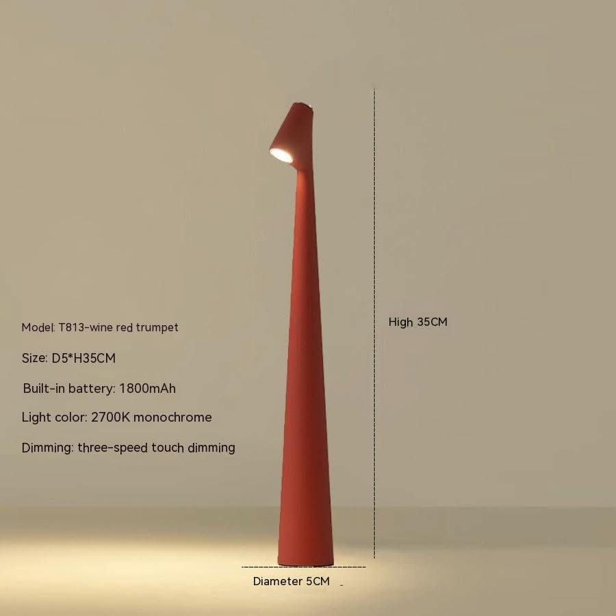 LumaNova Modern Table Lamp With Rechargeable Power And Extended Battery Life