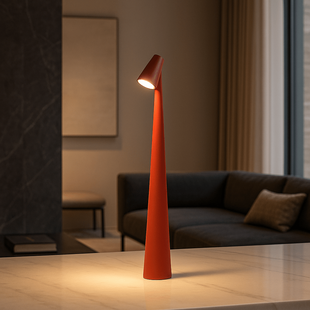 LumaNova Modern Table Lamp With Rechargeable Power And Extended Battery Life
