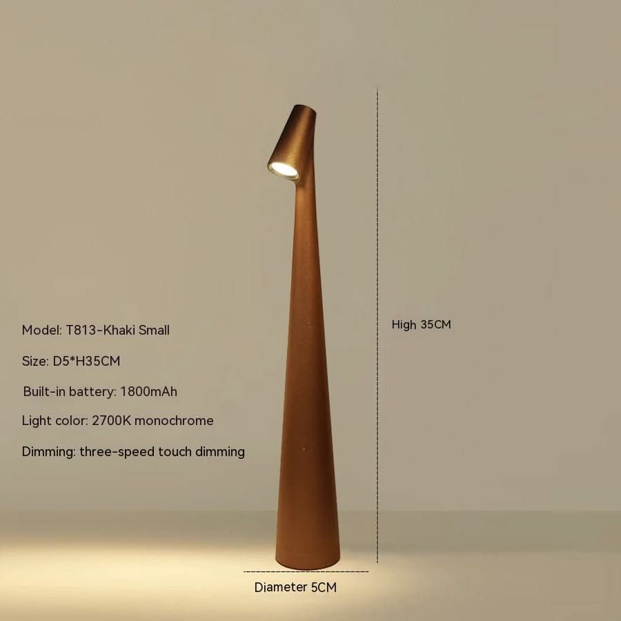 LumaNova Modern Table Lamp With Rechargeable Power And Extended Battery Life