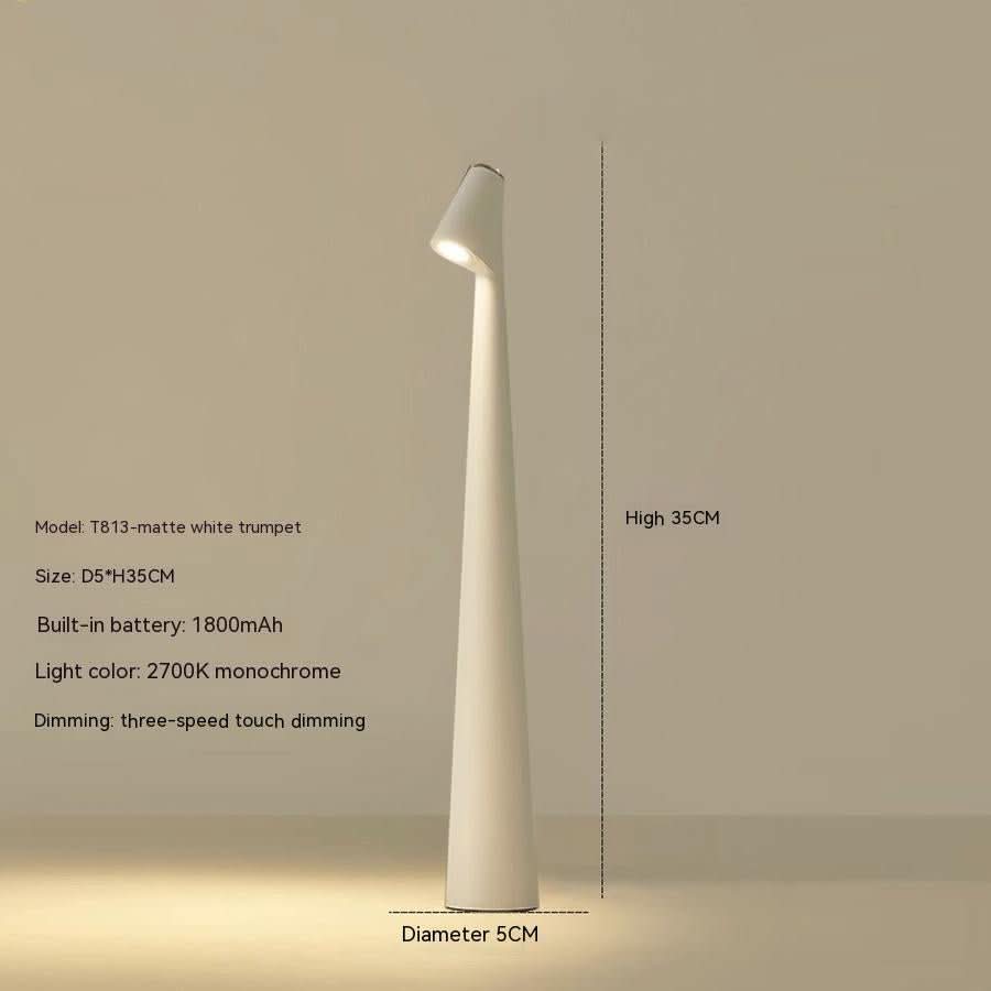 LumaNova Modern Table Lamp With Rechargeable Power And Extended Battery Life