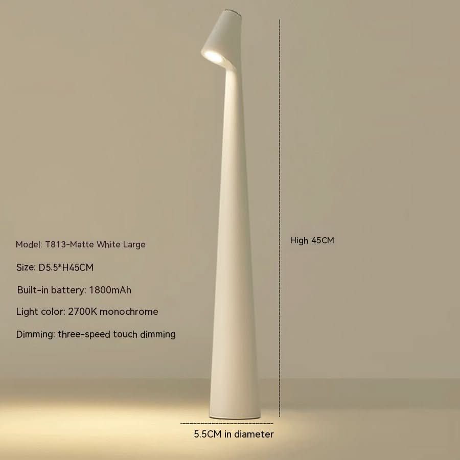 LumaNova Modern Table Lamp With Rechargeable Power And Extended Battery Life