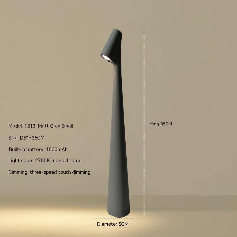 LumaNova Modern Table Lamp With Rechargeable Power And Extended Battery Life