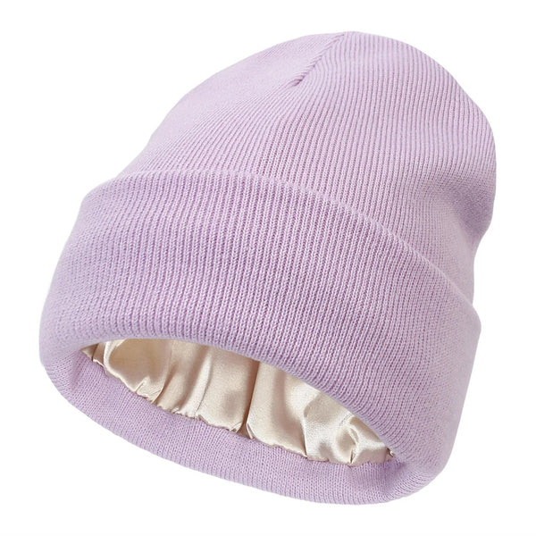 Noor Silk Winter Hat – Wool & Silk – Anti-Frizz Hair Protection