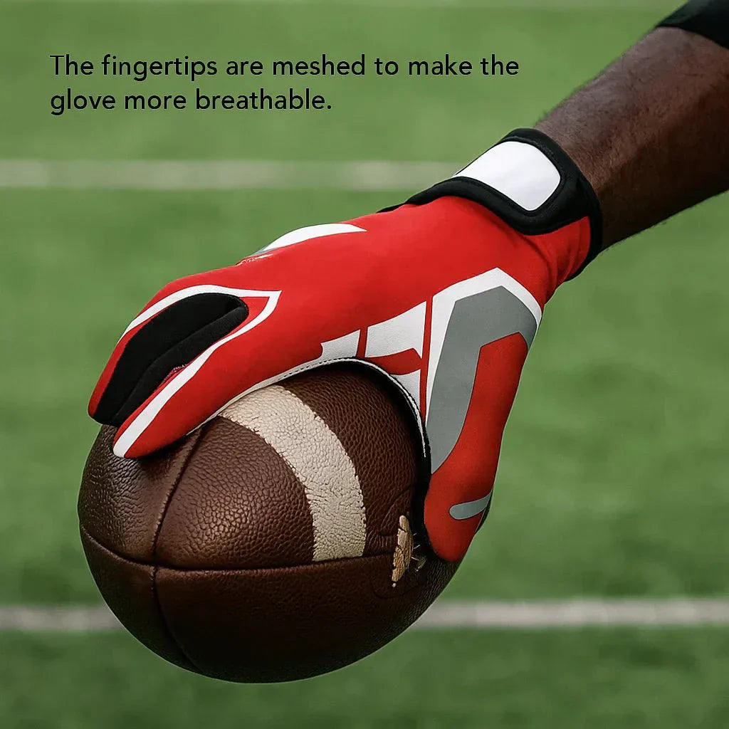 GripGuard Nonslip Baseball And Football Gloves For Youth And Adults High Grip Padding